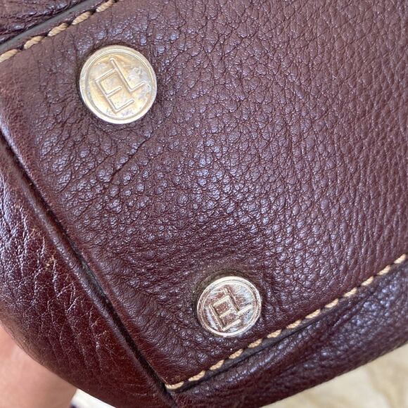 Elliott Lucca Leather Satchel Shoulder Cross Body Bag - Picture 12 of 16